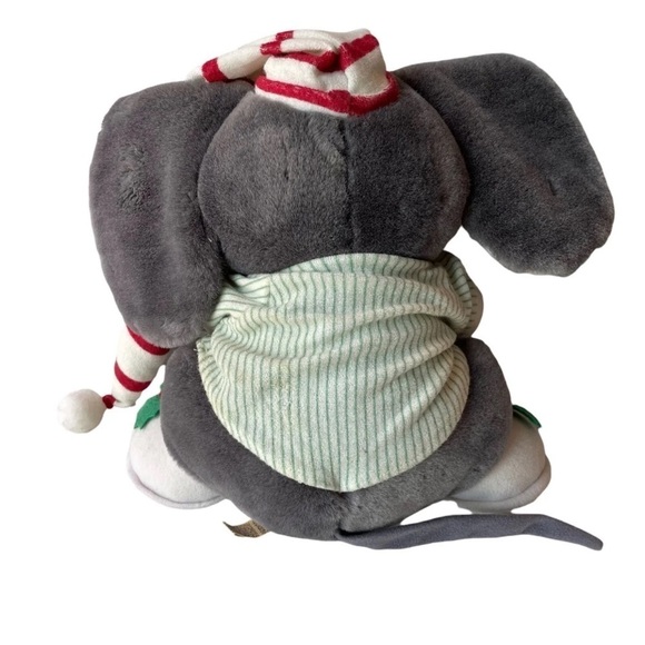 Vintage Applause Plush Stuffed Animal Mouse Sugarplum 1988 Christmas toy - Picture 5 of 9